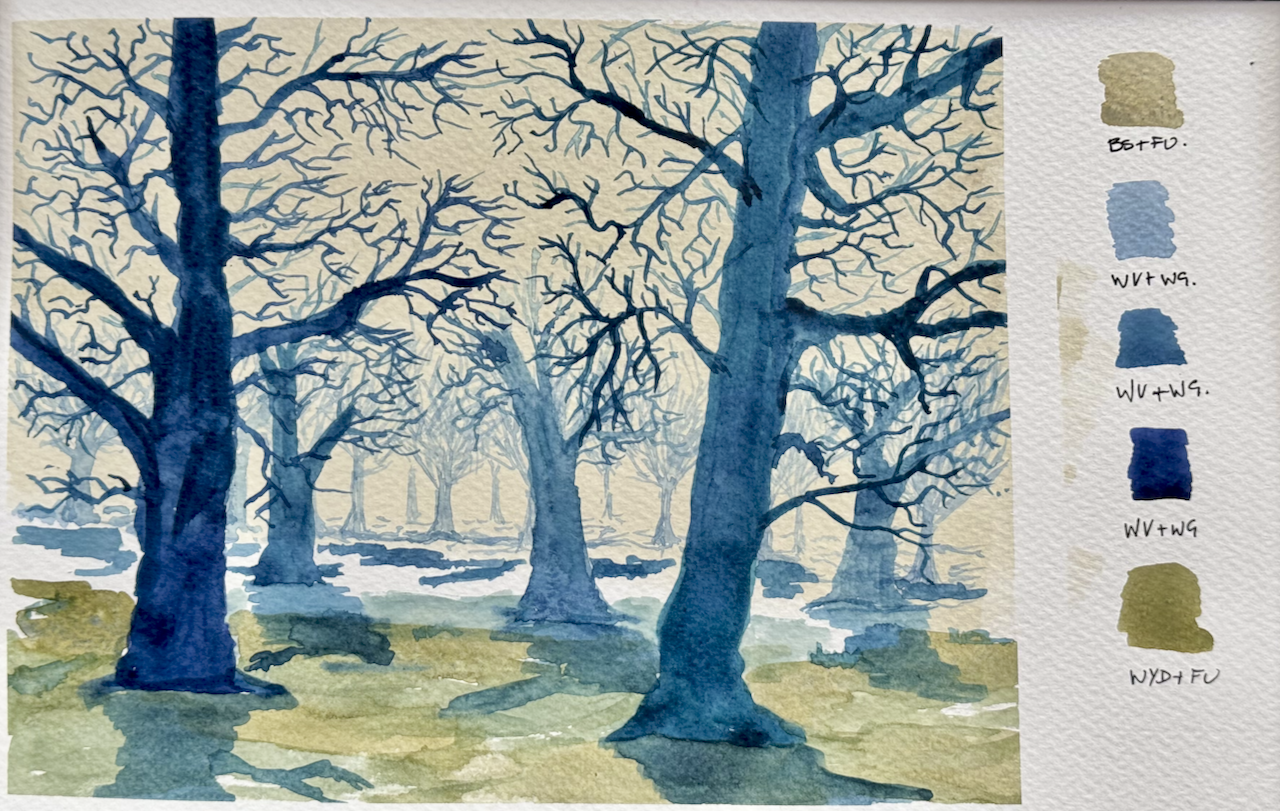 Painting Black Trees